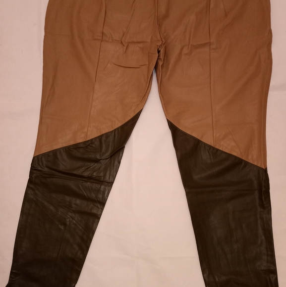 #11. SHEIN Pants Legging Split Hem PU Leather 3X - Picture 10 of 13